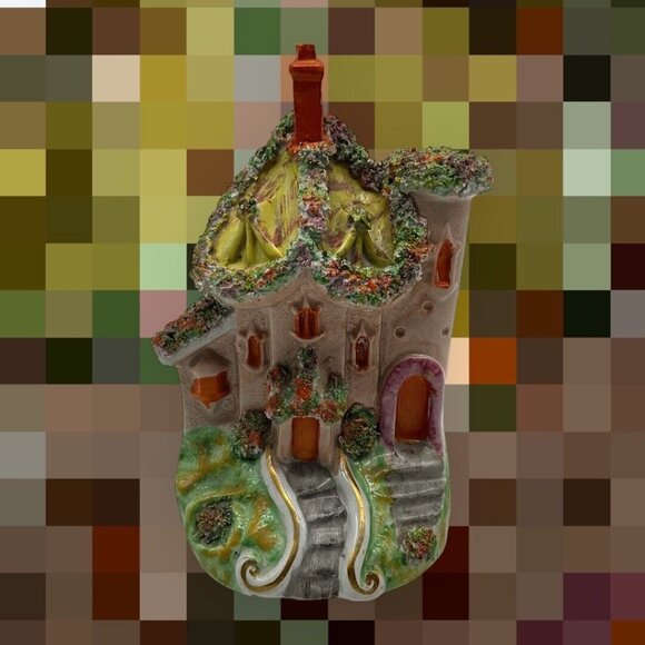 Antique 19th Century Staffordshire Flatback Spill Vase Made in England Collectib - Picture 3 of 16